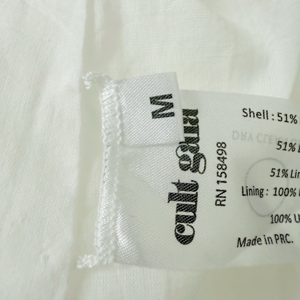 NWT Cult Gaia Theia Halter Backless Linen Blend MIDI Dress in Off- White Size M - Picture 15 of 16